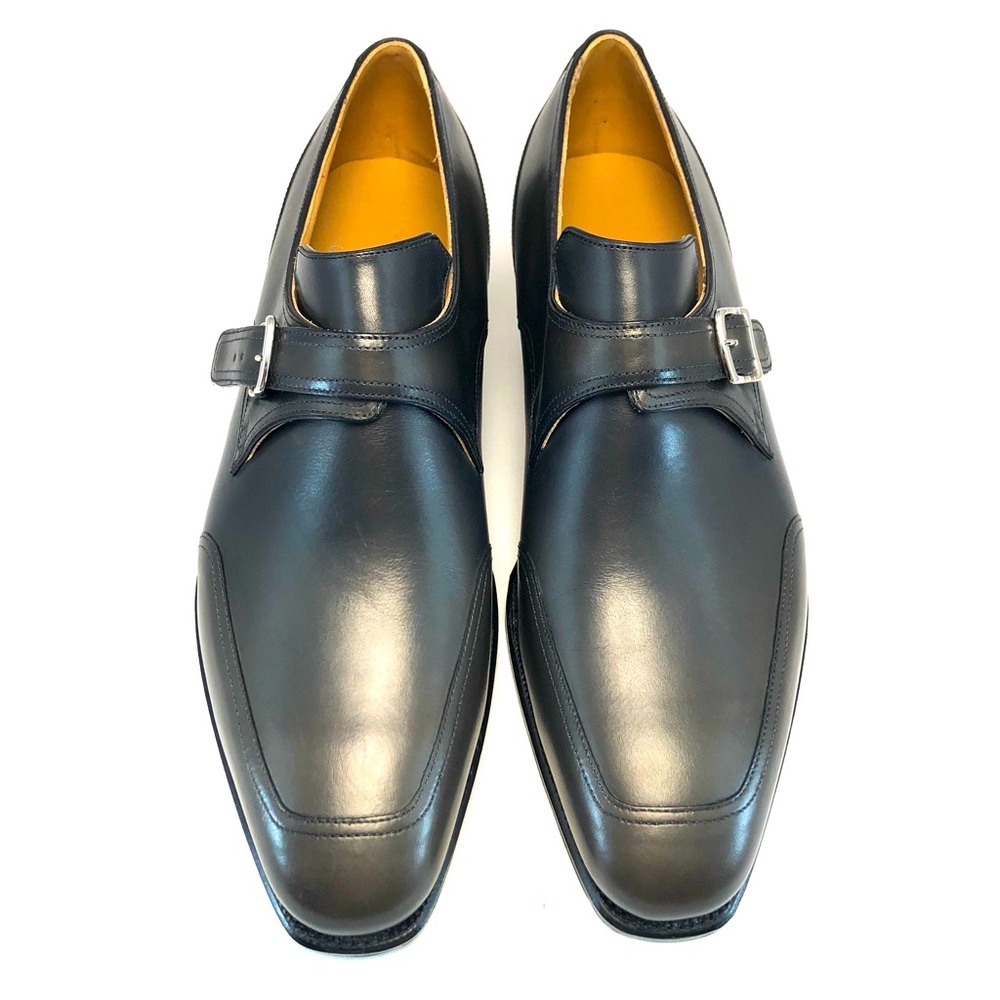 Corthay Verneuil Monk Strap Leather Dress Shoes